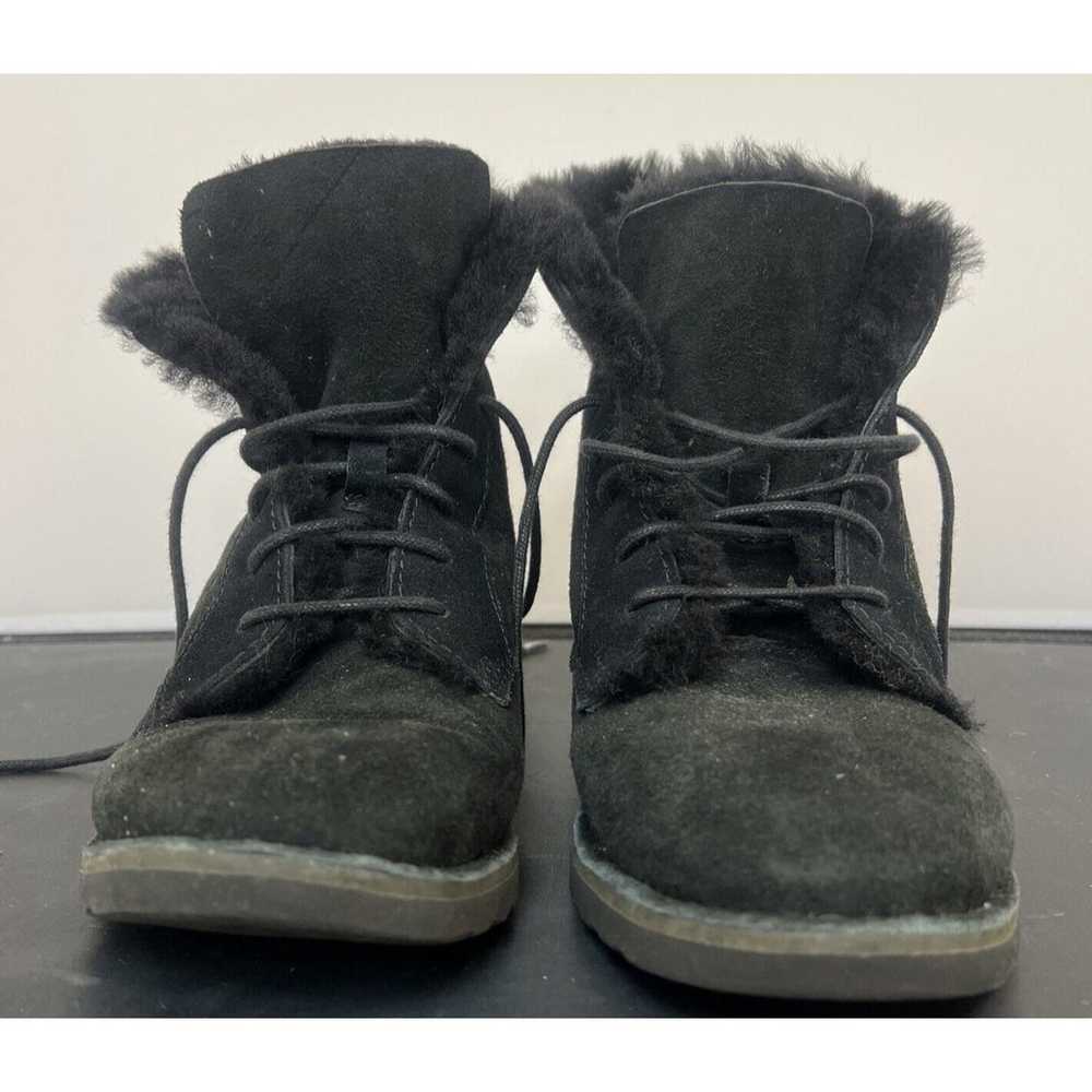 Women's UGG Quincy Suede Sheepskin Lace-Up Winter… - image 2