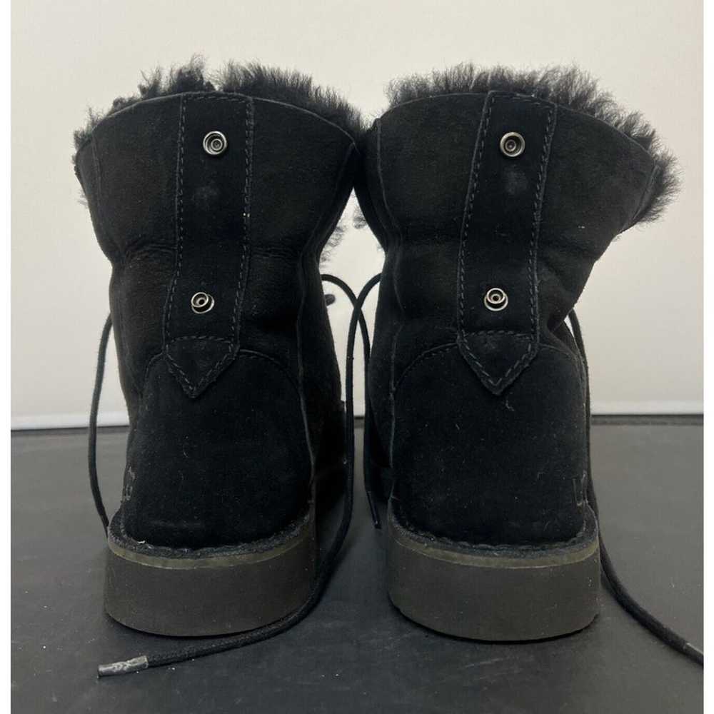 Women's UGG Quincy Suede Sheepskin Lace-Up Winter… - image 4
