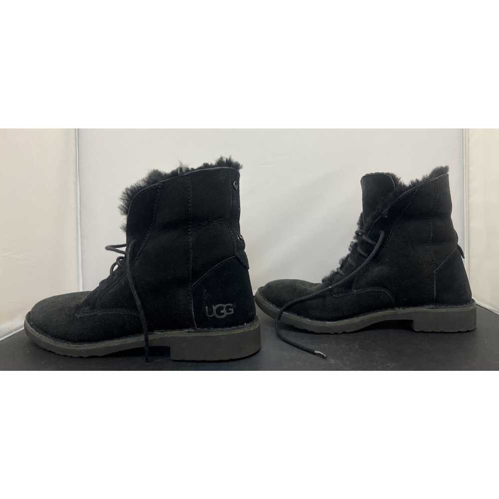 Women's UGG Quincy Suede Sheepskin Lace-Up Winter… - image 5