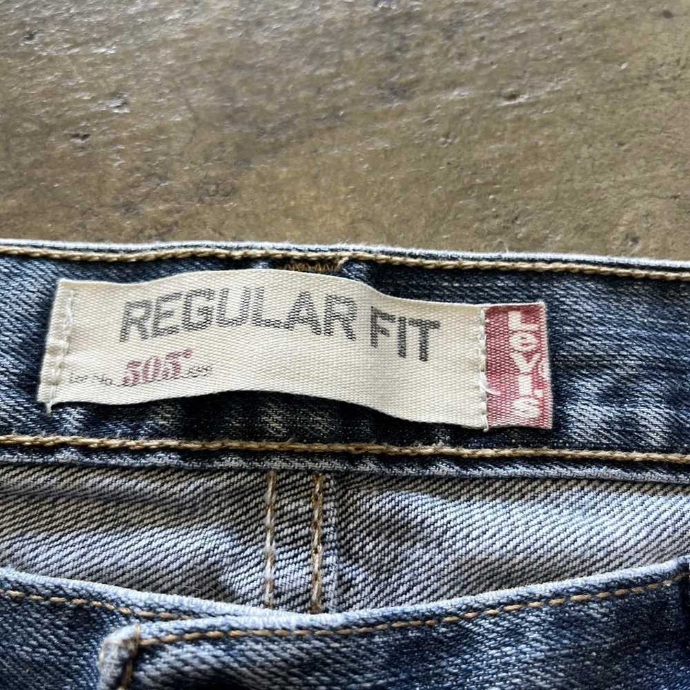 Levi's Vintage Red tab blue levi 505s - image 6