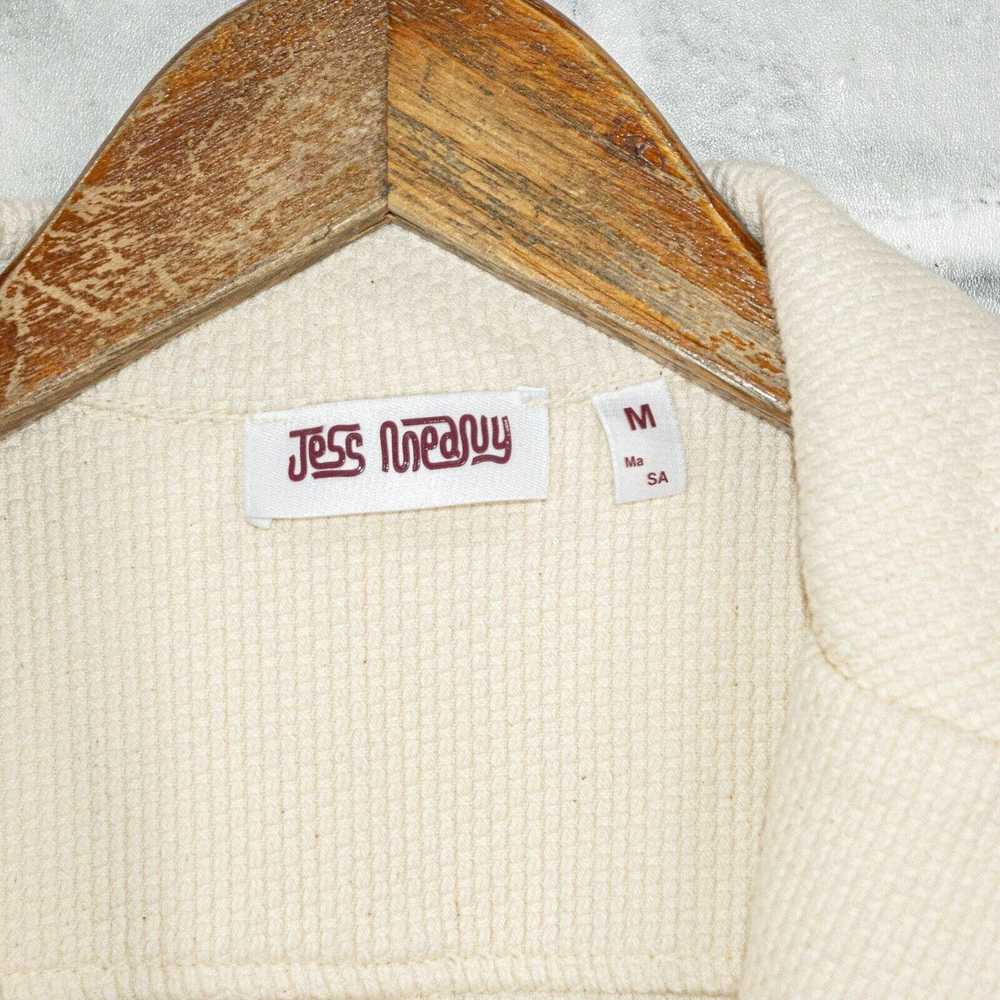 Designer JESS MEANY 2 Button Blazer Jacket in Ivo… - image 4