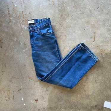 Levi's Womens Straight Regular 505 Blue Jeans - image 1