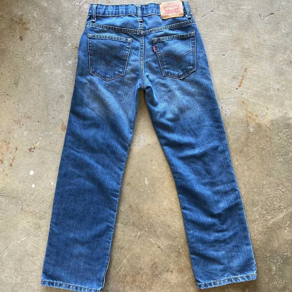 Levi's Womens Straight Regular 505 Blue Jeans - image 3