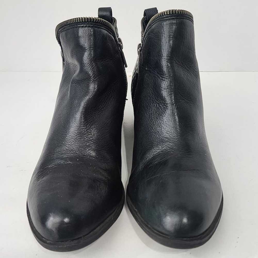LUCKY BRAND Moto Boots Black Leather Double Zip A… - image 3