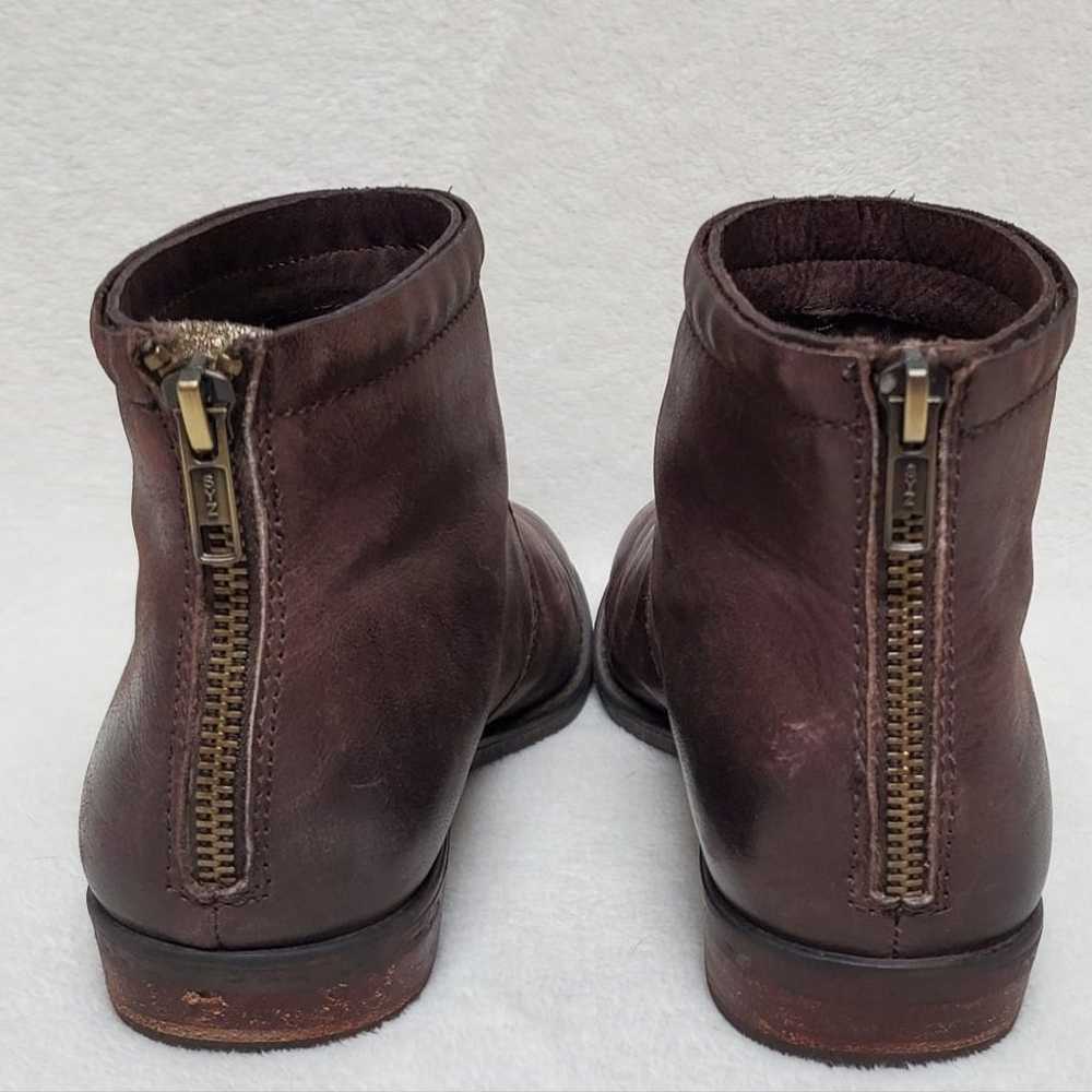 OTBT Tilton Brown Leather Bronze Stud Low Heel Ba… - image 7