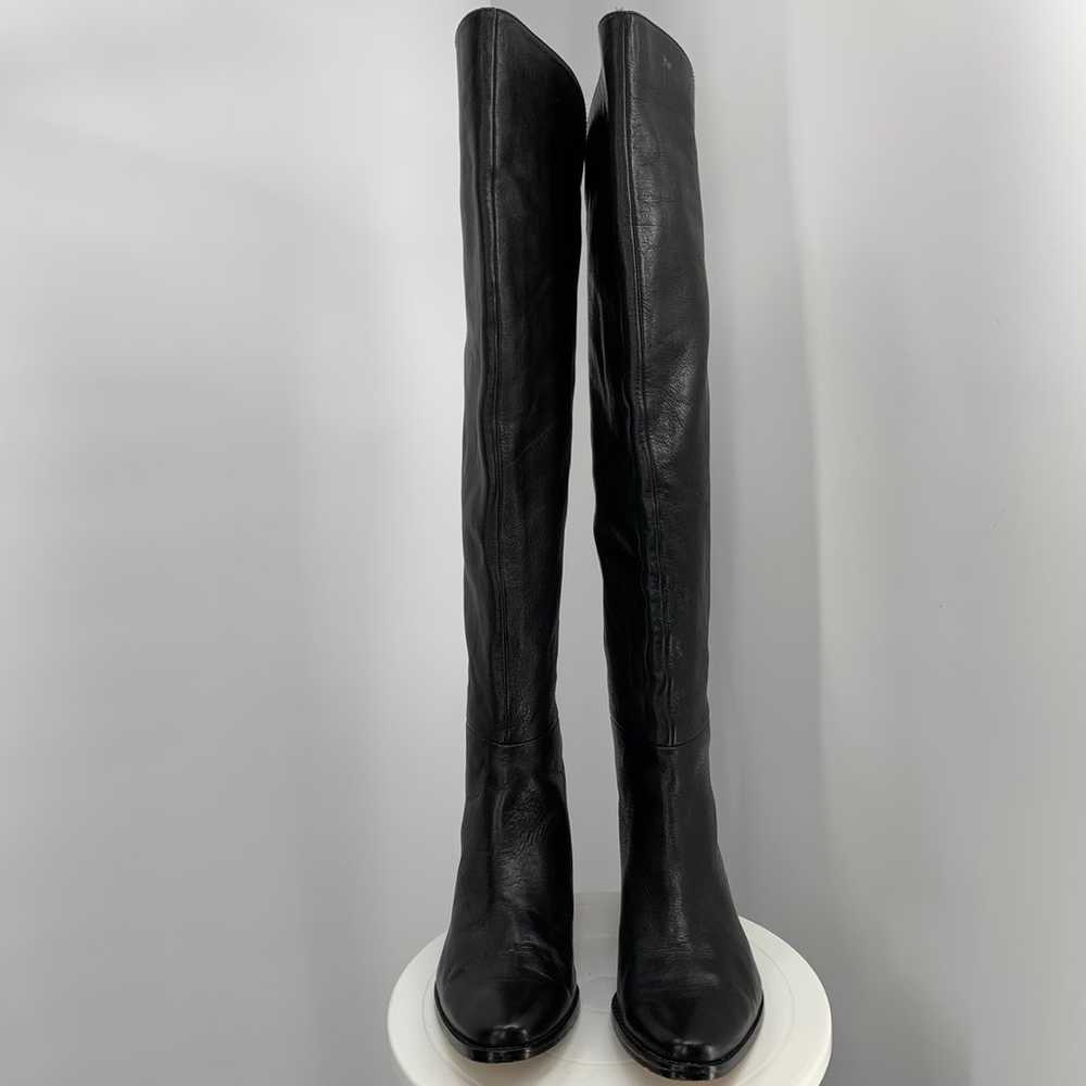 DOLCE VITA black genuine leather over the knee ri… - image 2