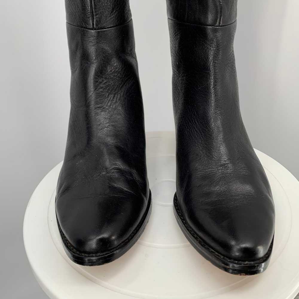 DOLCE VITA black genuine leather over the knee ri… - image 3