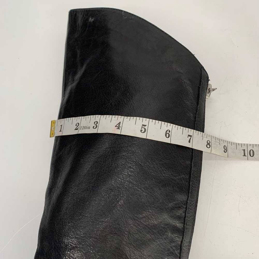 DOLCE VITA black genuine leather over the knee ri… - image 9