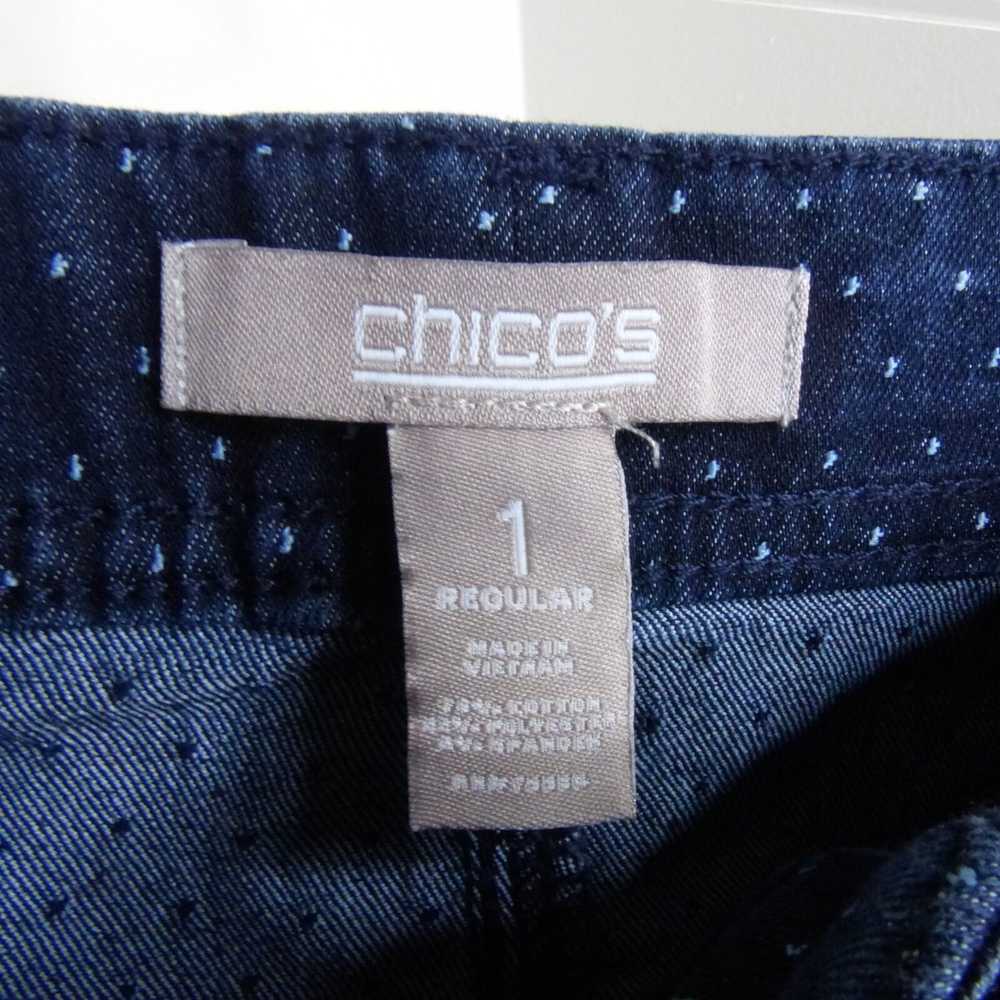 Chicos Chico's Women's 1 (M/8) Polka Dot Straight… - image 7