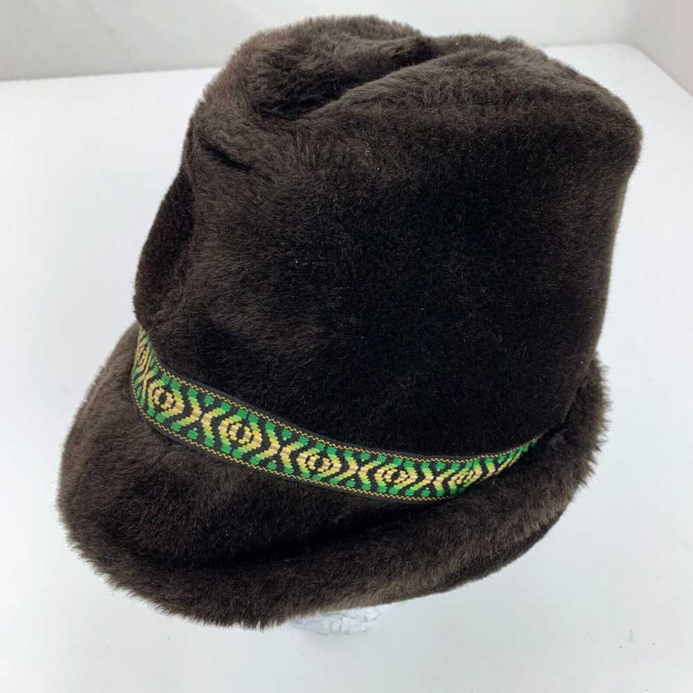 Vintage Brown Vintage Winter Cap Hat Fitted Size … - image 1