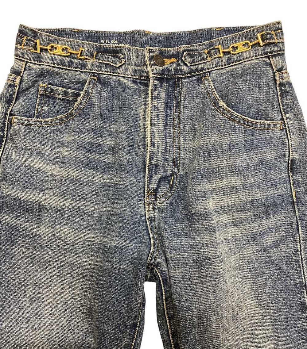 Celine × Designer × Hedi Slimane Flared jeans wom… - image 11