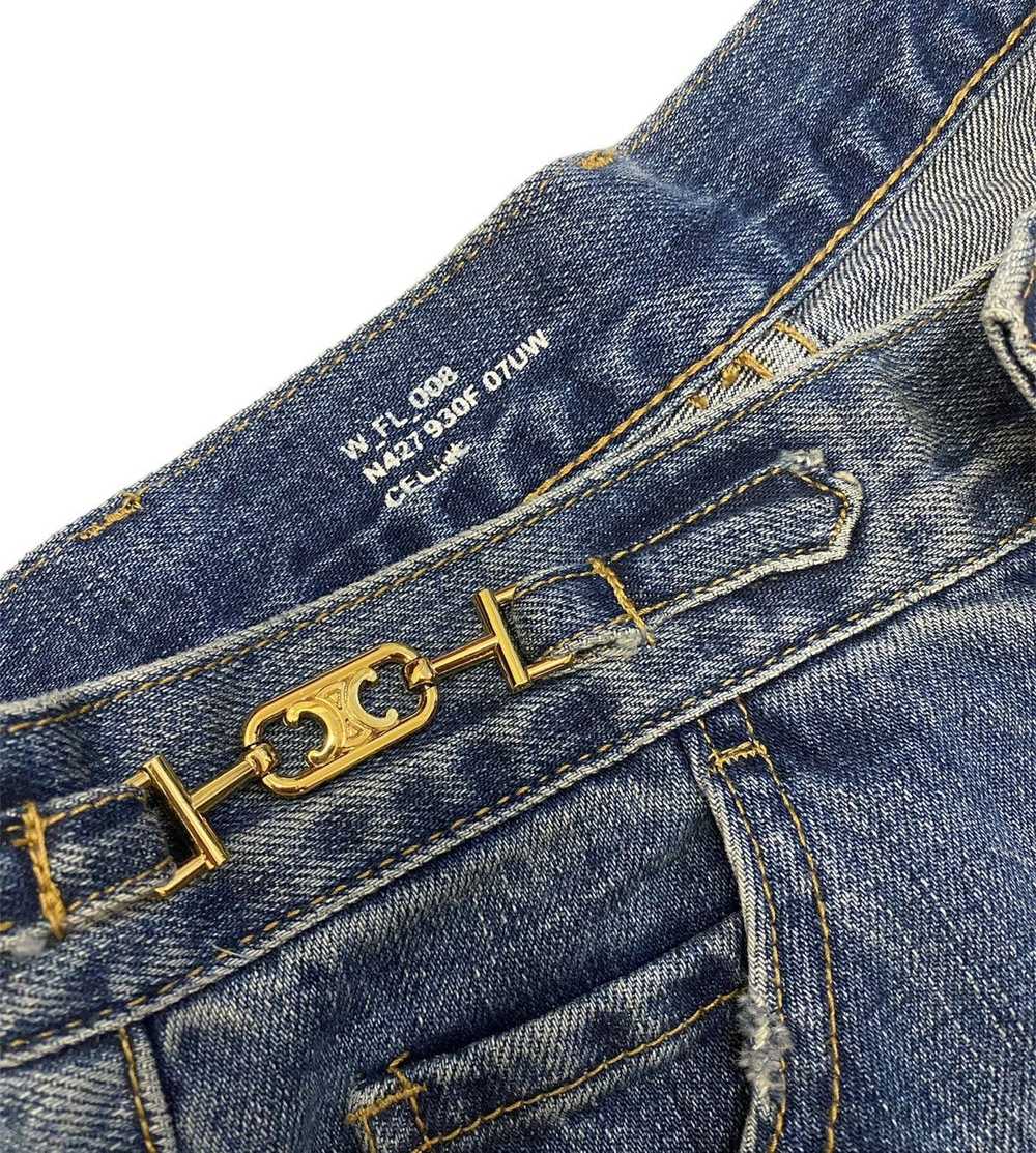 Celine × Designer × Hedi Slimane Flared jeans wom… - image 12