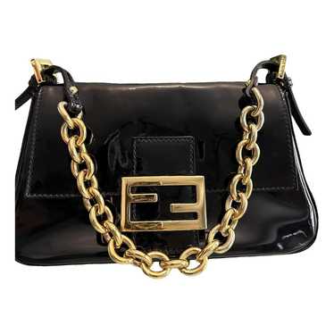 Fendi Mamma Baguette patent leather handbag