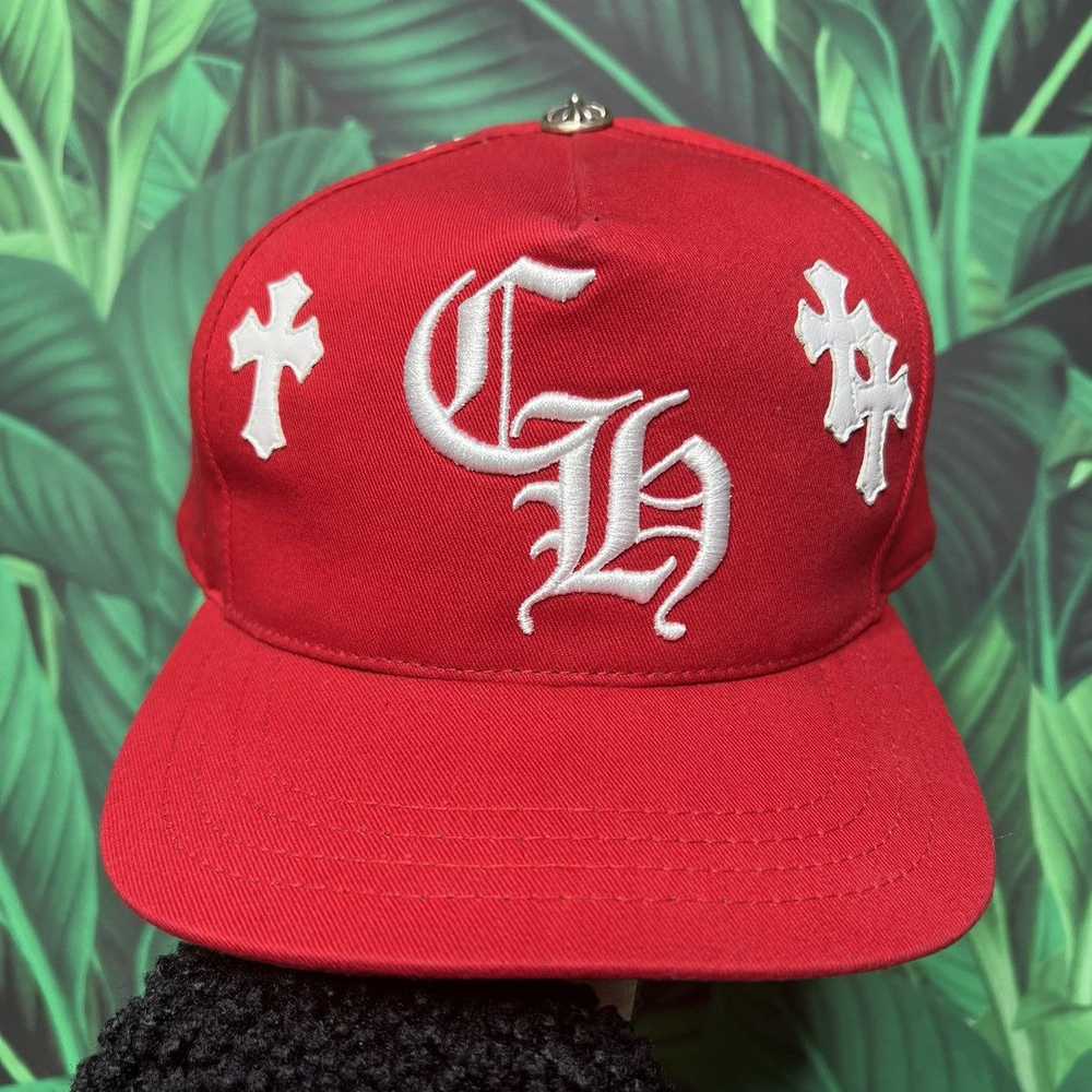 Chrome Hearts Leather Patch cross baseball cap - image 1