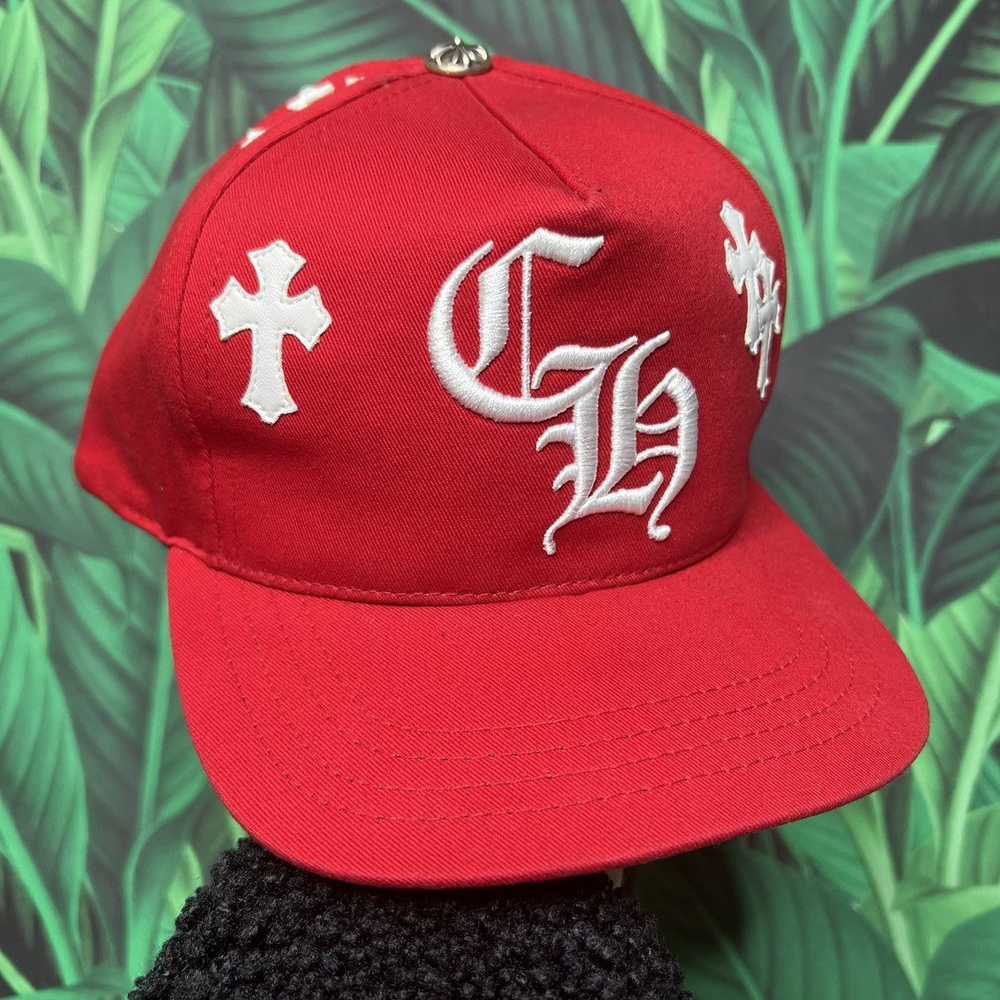 Chrome Hearts Leather Patch cross baseball cap - image 3