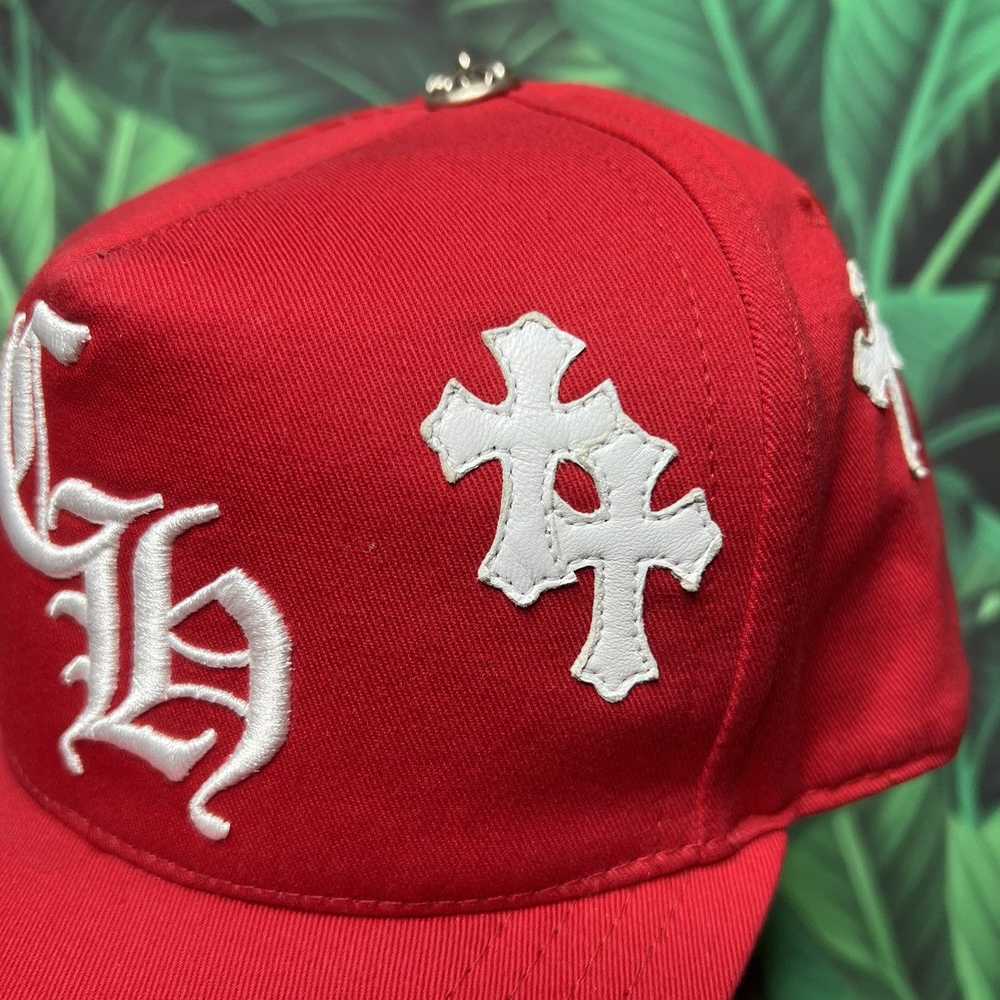 Chrome Hearts Leather Patch cross baseball cap - image 5