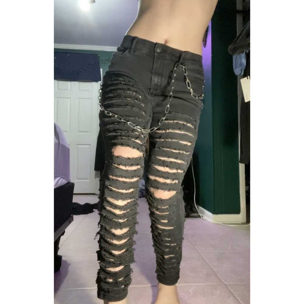 Vintage Extreme Distressed High Waisted Skinny Je… - image 2