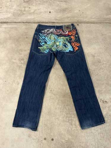 Vintage Vintage Y2K kanji Japanese jeans size 34