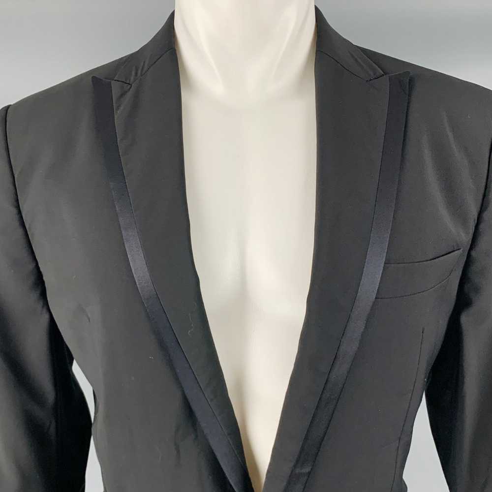 Dsquared2 Black Wool Peak Lapel Sport Coat - image 2