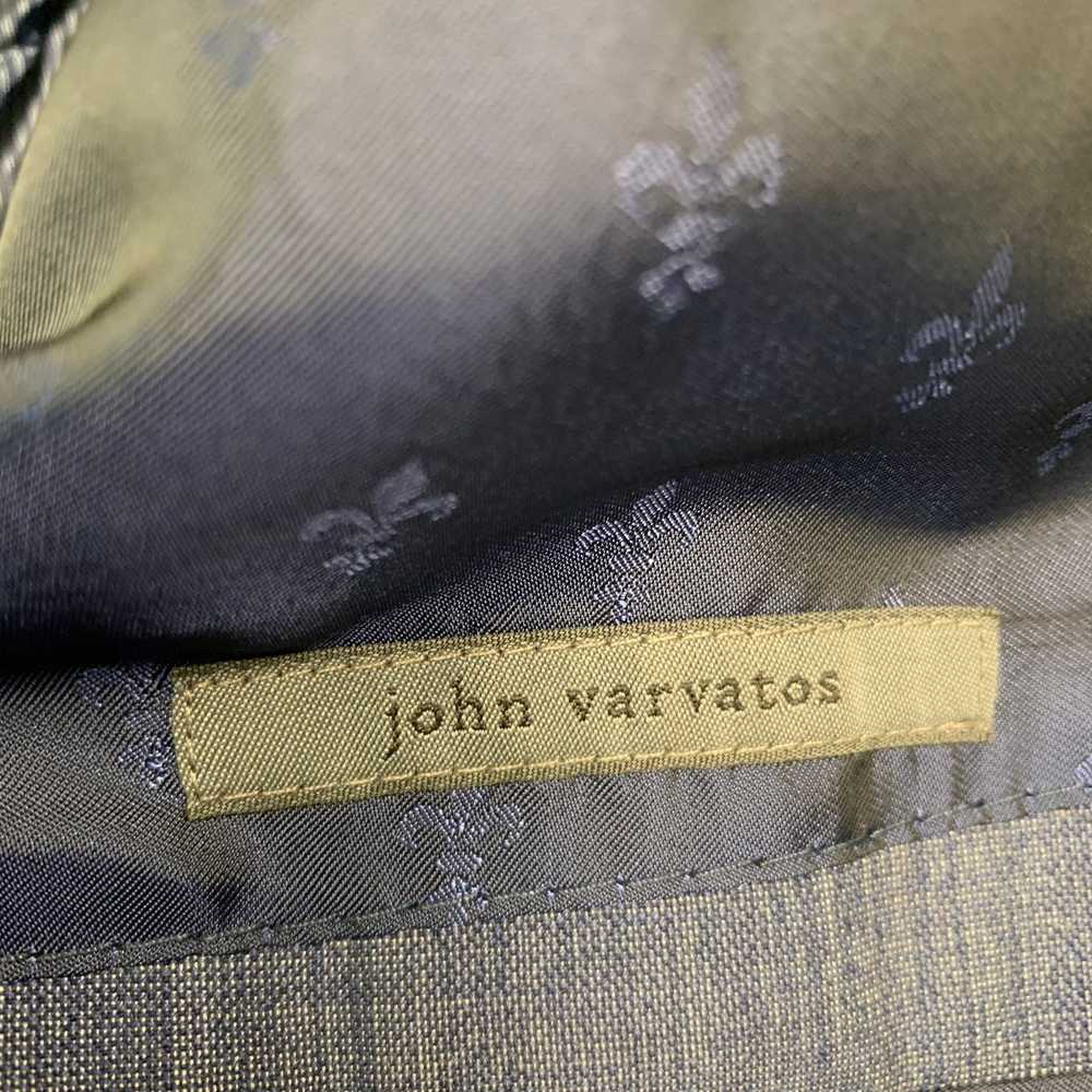 John Varvatos Blue Grey Virgin Wool Blend Sport C… - image 7