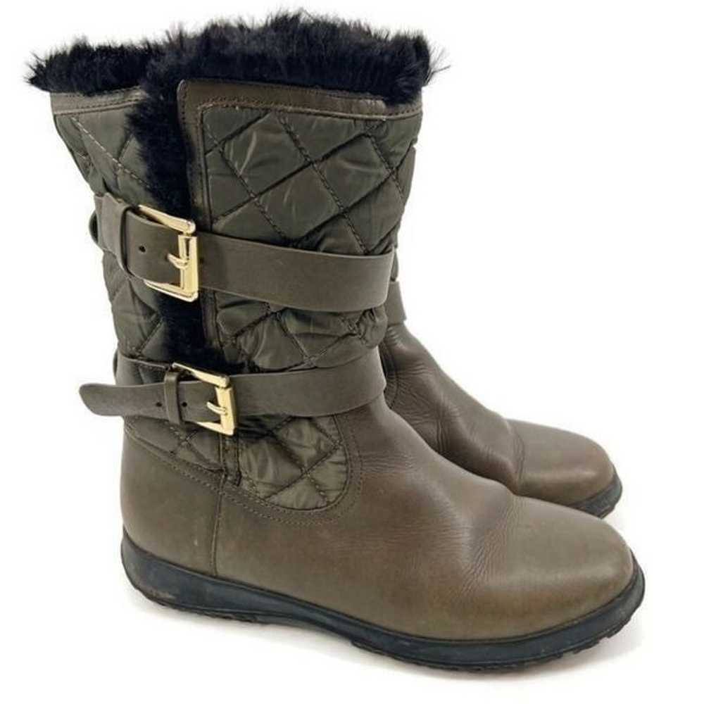 Michael Kors Aaron Cold Weather Faux-Fur Boots 9.5 - image 1