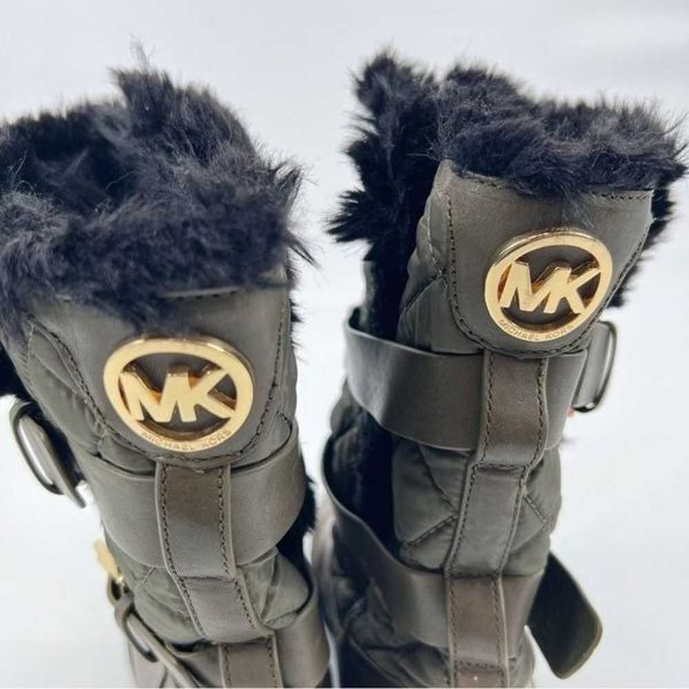 Michael Kors Aaron Cold Weather Faux-Fur Boots 9.5 - image 4