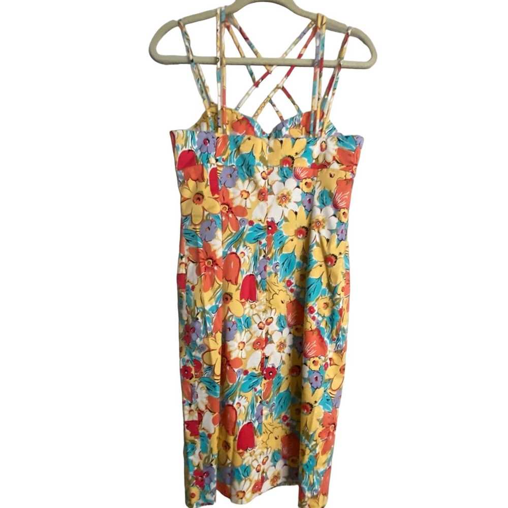 Evan Picone Evan Picone strappy Sundress floral p… - image 3