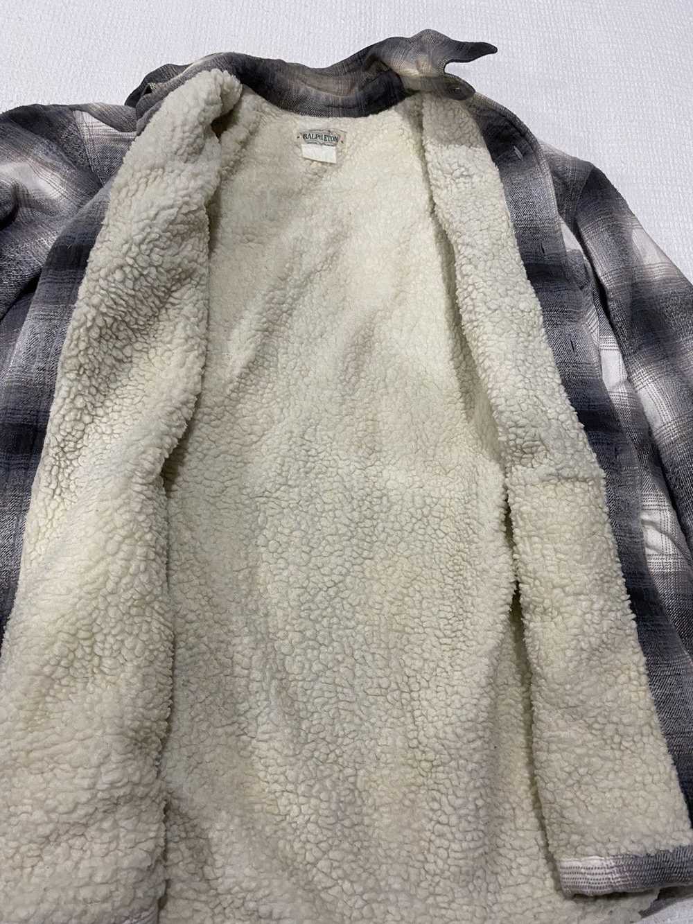 Designer × Flannel × Mink Fur Coat Ralph Eton Fla… - image 7