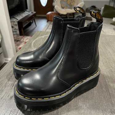 Dr. Martens Smooth Leather Chelsea Platform Boots