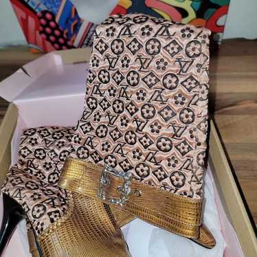 Ladies high calf heels