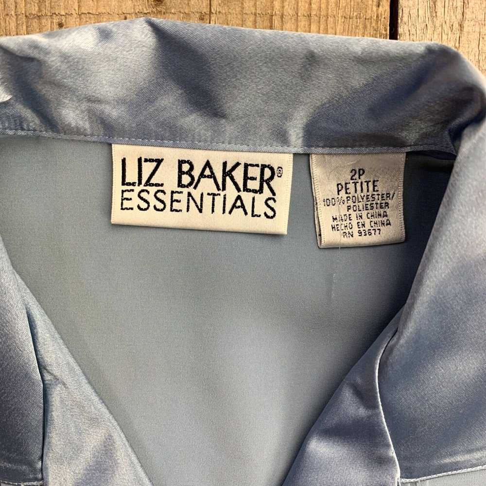 Essentials Liz Baker Essentials Vintage Blue Blou… - image 3