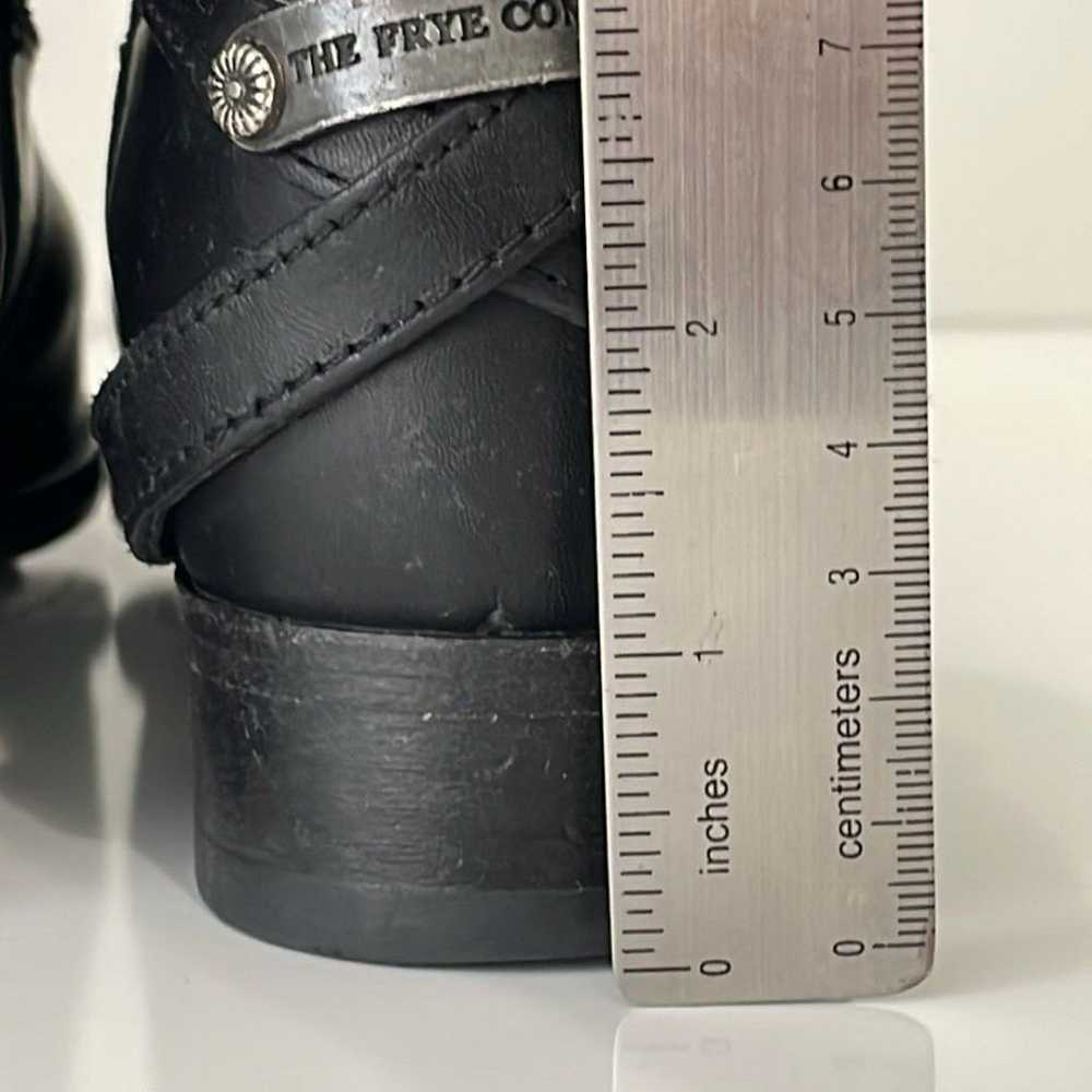 Frye Lindsay Plate black leather knee high boots.… - image 6