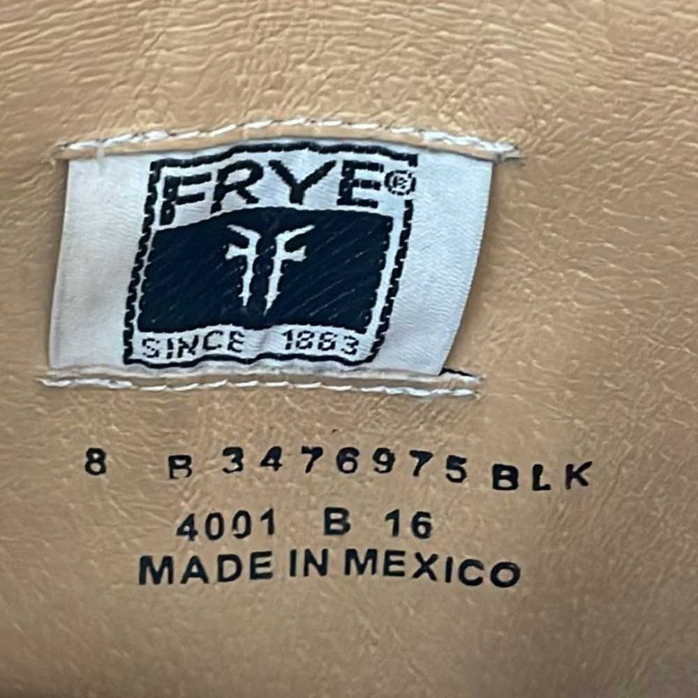 Frye Lindsay Plate black leather knee high boots.… - image 9