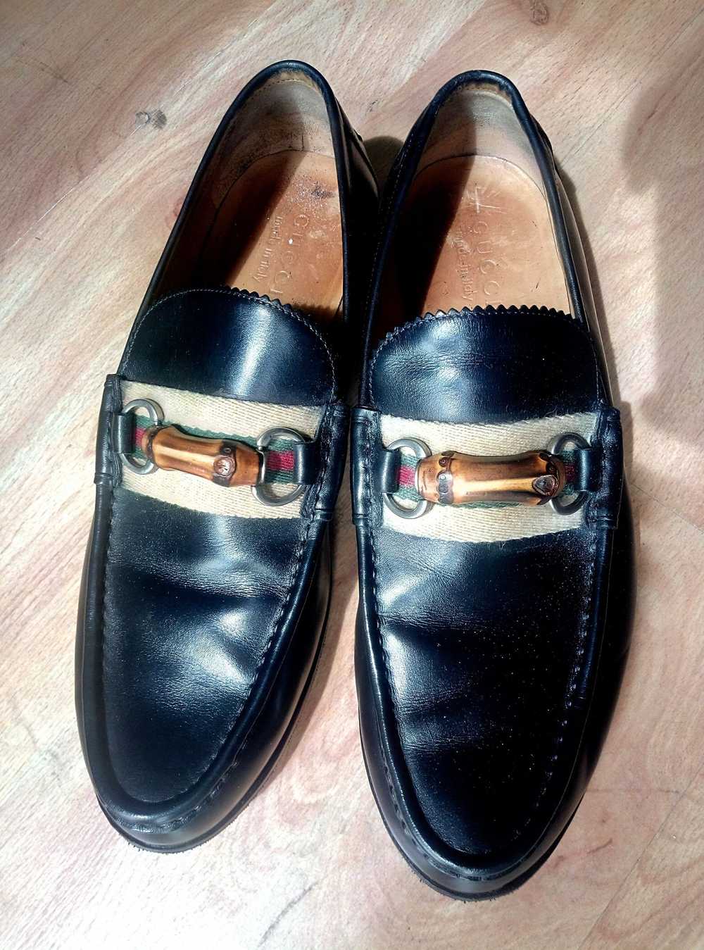 Gucci Bamboo horsebit loafers - image 1
