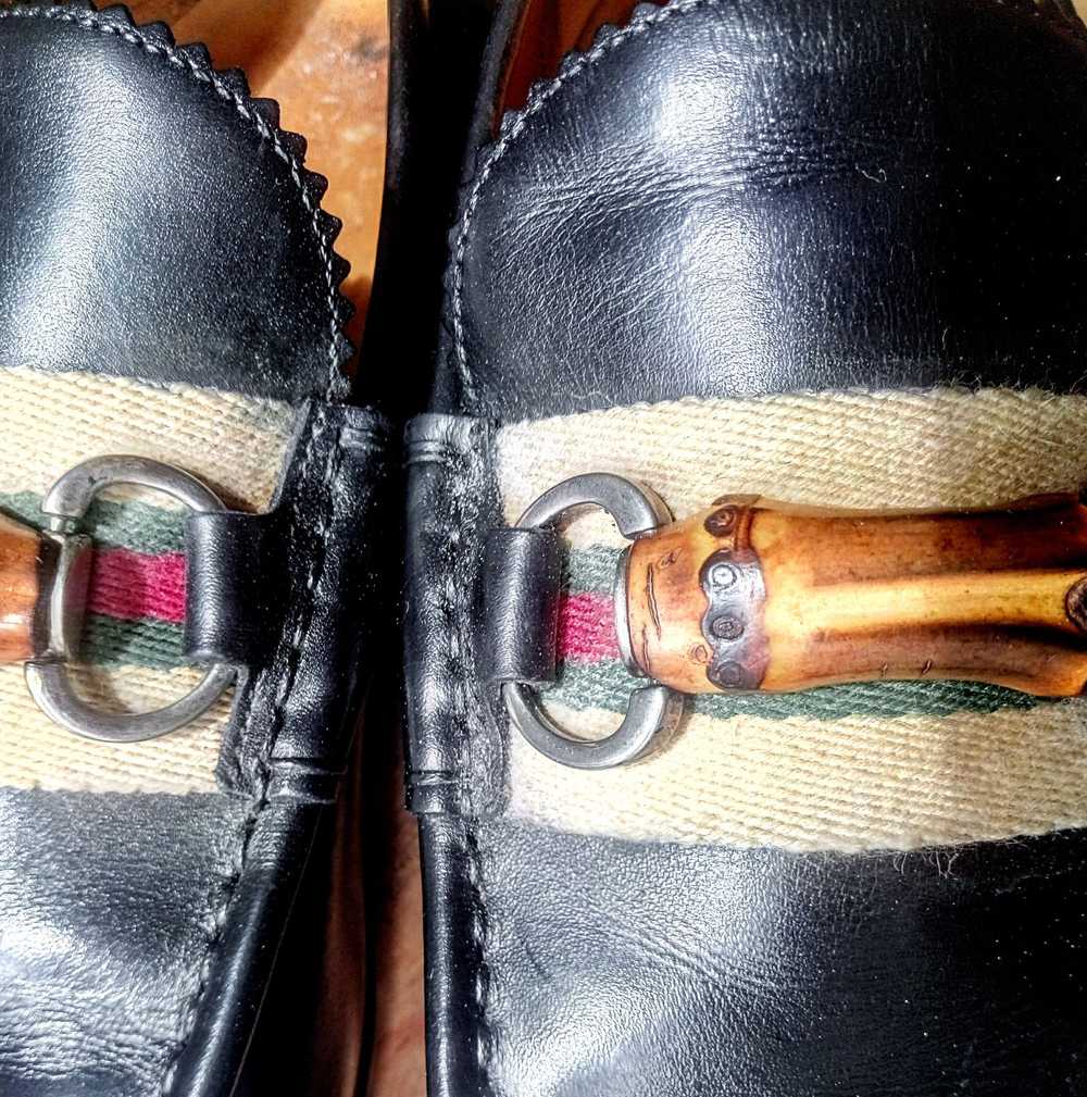 Gucci Bamboo horsebit loafers - image 3