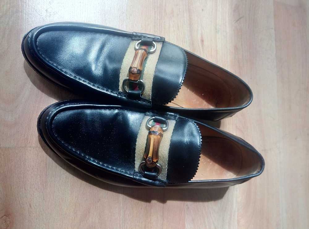 Gucci Bamboo horsebit loafers - image 4