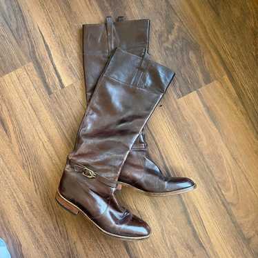 RARE vintage Margaret Jerrold Leather Belted Boot… - image 1