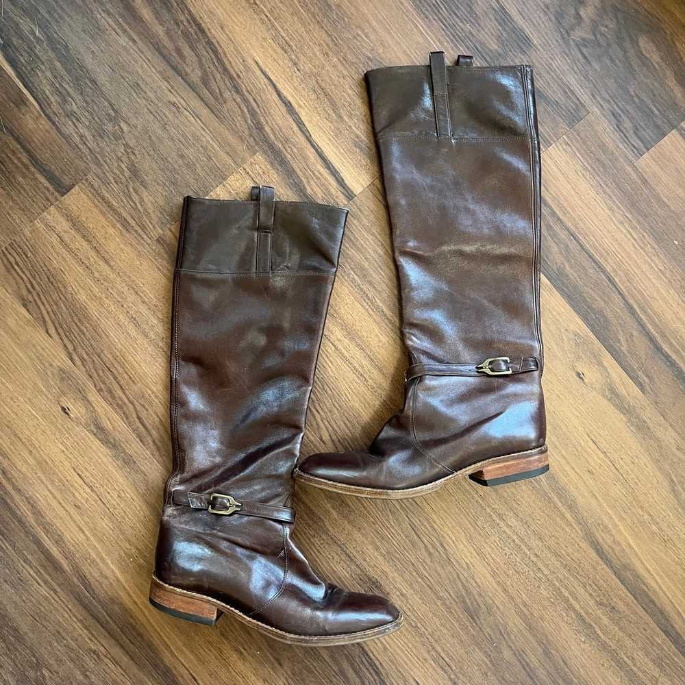 RARE vintage Margaret Jerrold Leather Belted Boot… - image 2