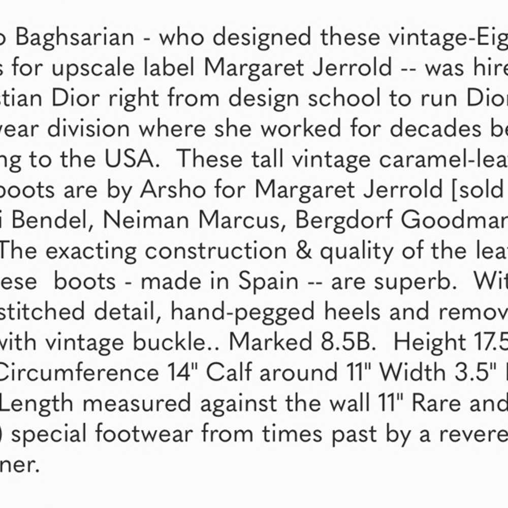 RARE vintage Margaret Jerrold Leather Belted Boot… - image 4