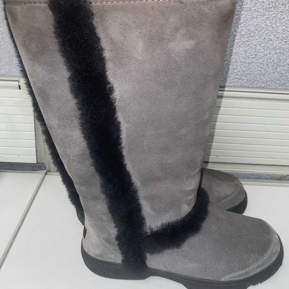 UGG Sunbrust Tall Boots (Grey and Black) - image 3