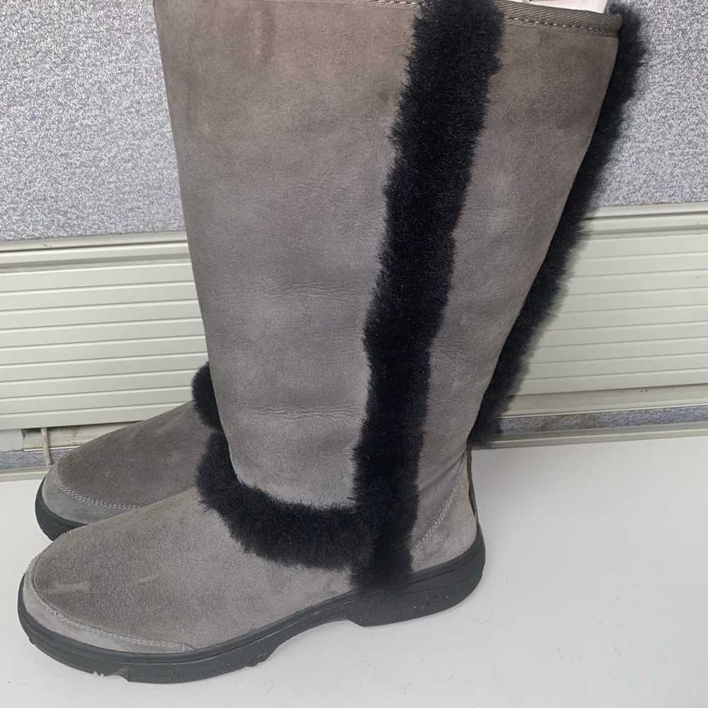 UGG Sunbrust Tall Boots (Grey and Black) - image 4