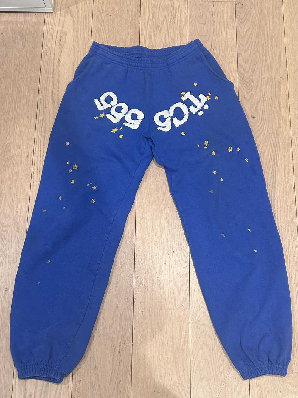 Spider Worldwide TC5 BLUE SP5DER SWEATPANTS - image 1