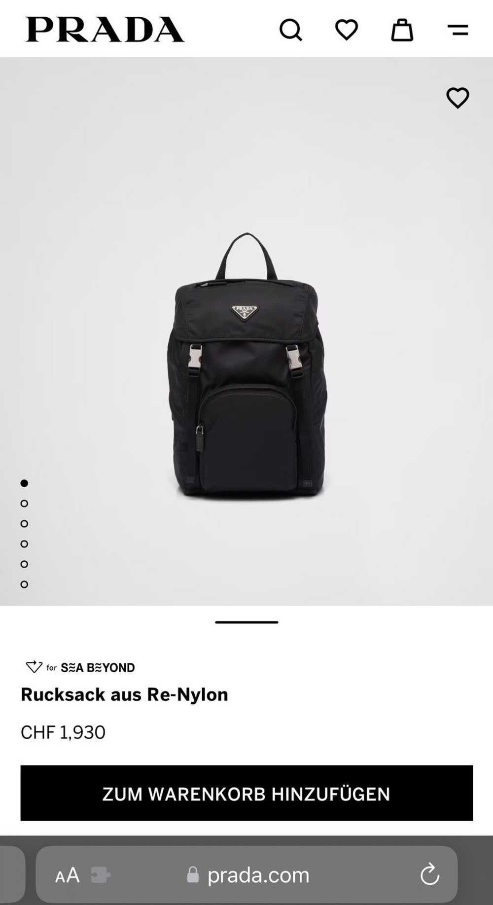 Prada PRADA SS 22 Re-Nylon Backpack - image 2