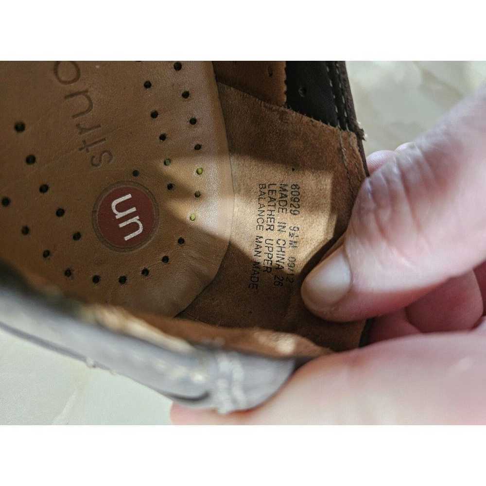 Clarks UN-Structured Shoes M.Grey Suede Leather L… - image 7