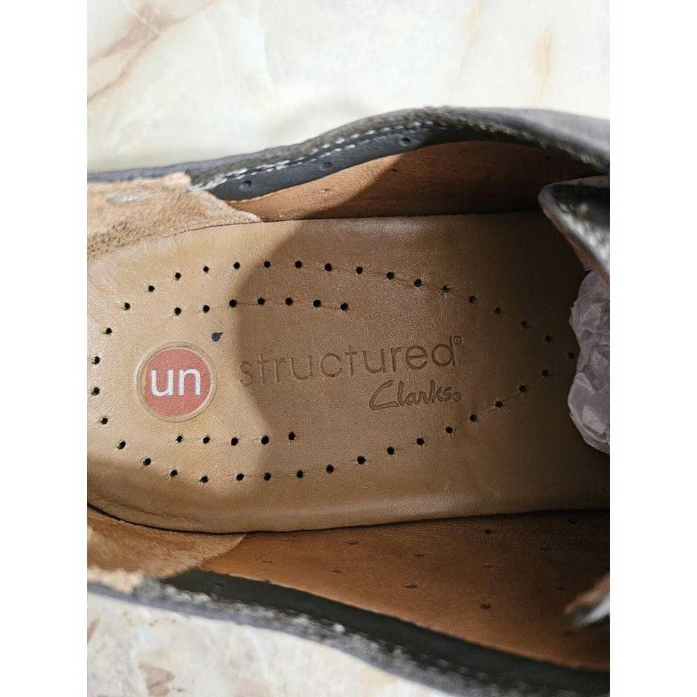 Clarks UN-Structured Shoes M.Grey Suede Leather L… - image 8