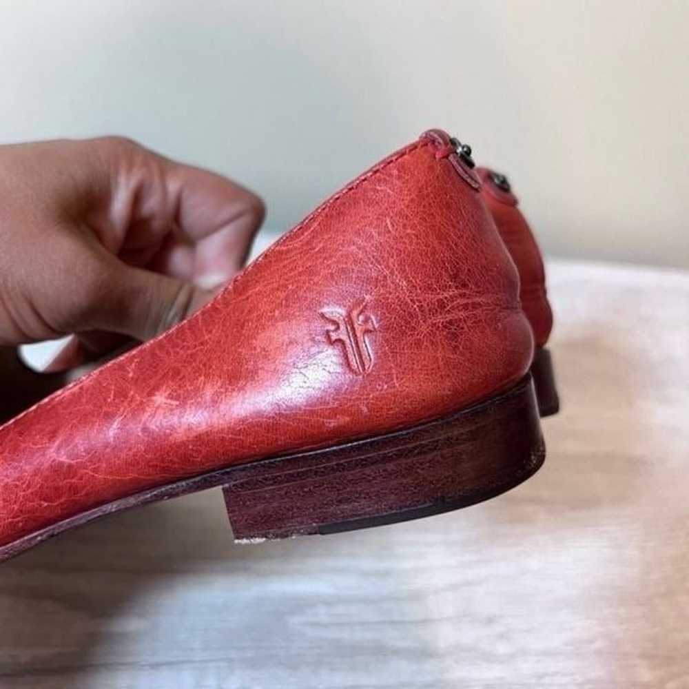 Frye Grace Venetian Leather Slip On Loafers Size … - image 10