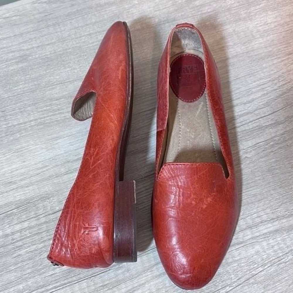 Frye Grace Venetian Leather Slip On Loafers Size … - image 6