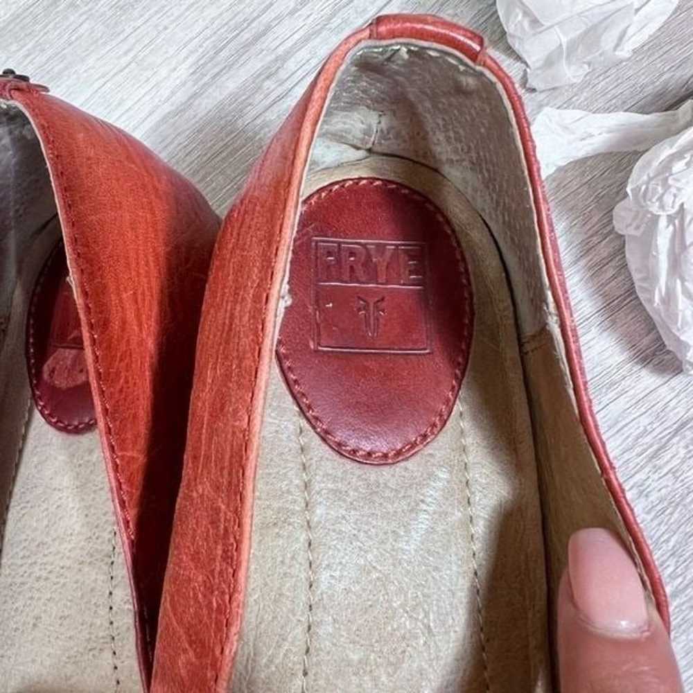 Frye Grace Venetian Leather Slip On Loafers Size … - image 9
