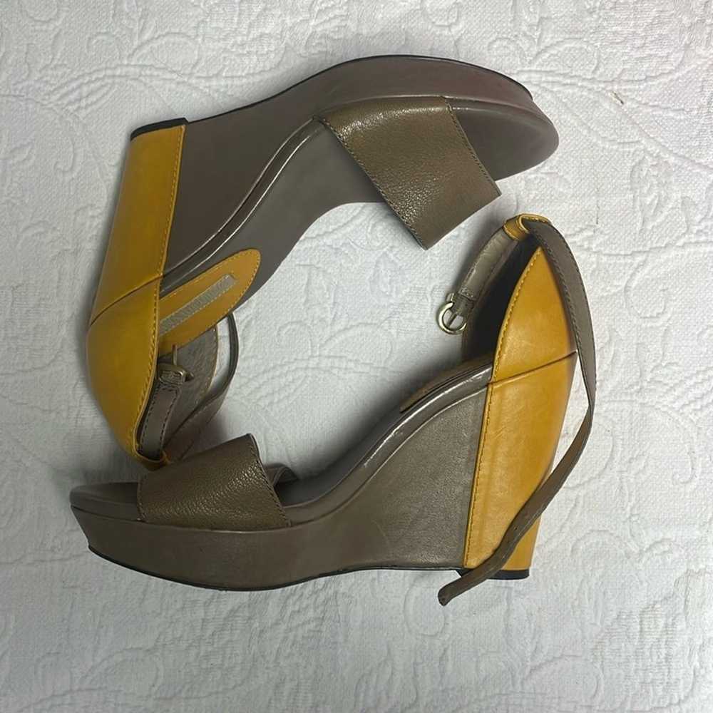Banana Republic Color Block Wedge Style Heel Size… - image 1