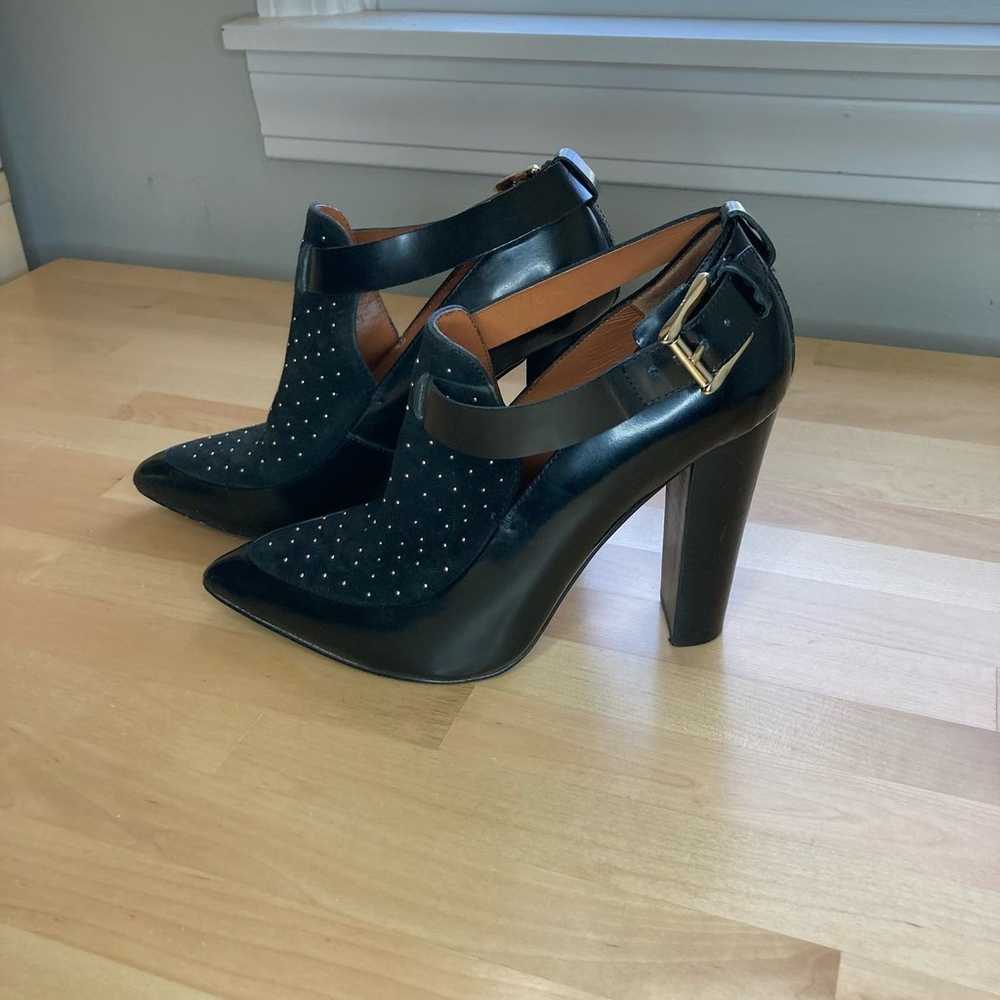 Rebecca Minkoff Black Studded Pointed High Heels … - image 3